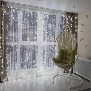 Гирлянда штора 3х2,5м, холодный белый